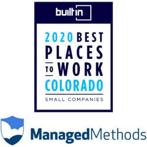 Built In Colorado 2020 Best Small Places to Work ManagedMethods