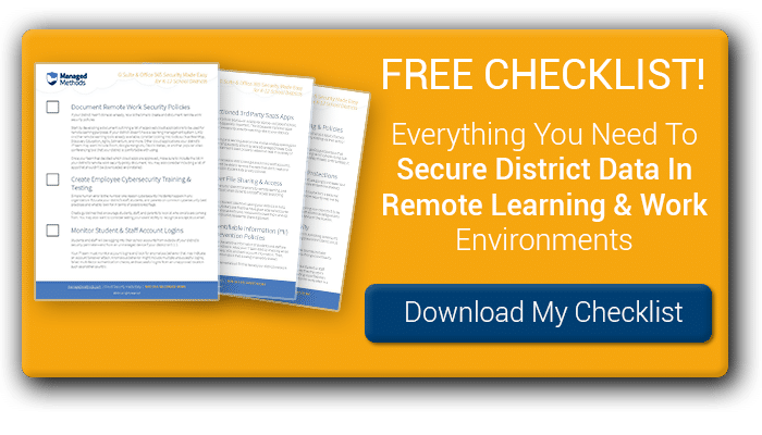 K-12 Remote Learning Security Checklist Blog CTA
