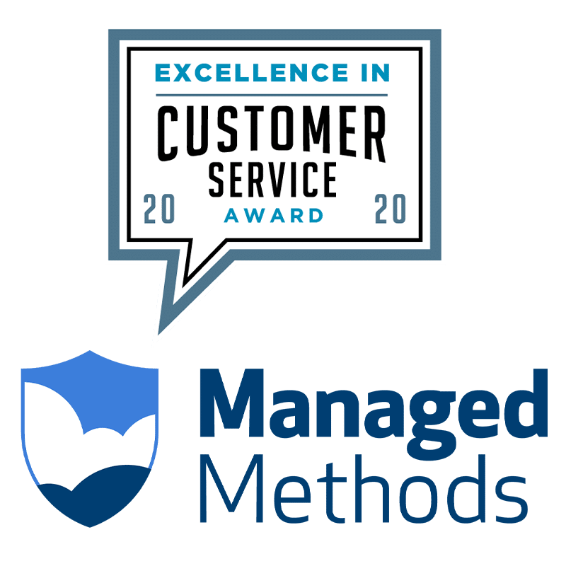 ManagedMethods 2020 Excellence in Customer Service Awards Business Intelligence Group