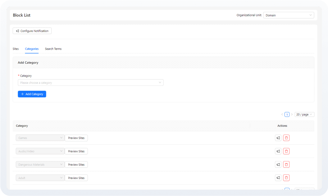 Easy blocklist & allowlist policies