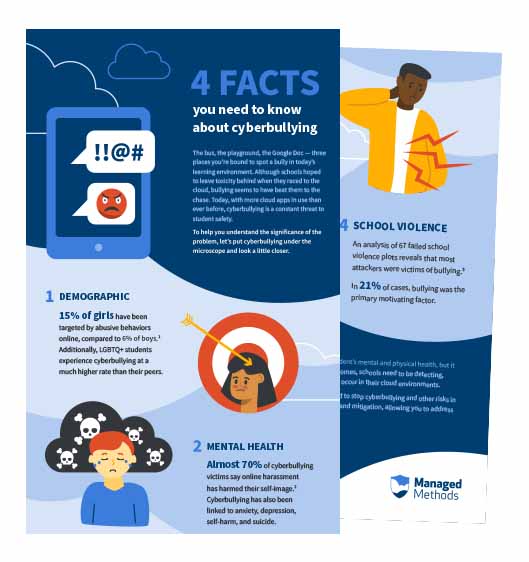 4 Facts About Cyberbullying Infographic Page Preview Image