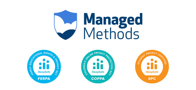 ManagedMethods is FERPA, COPPA, and CSPC certified