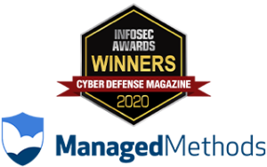 ManagedMethods 2020 Cyber Defense Magazine InfoSec Award Winner SaaS Cloud Security Product